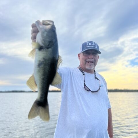 Bass fishing in Lake Seminole