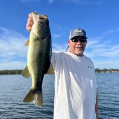 Bass fishing in Lake Seminole