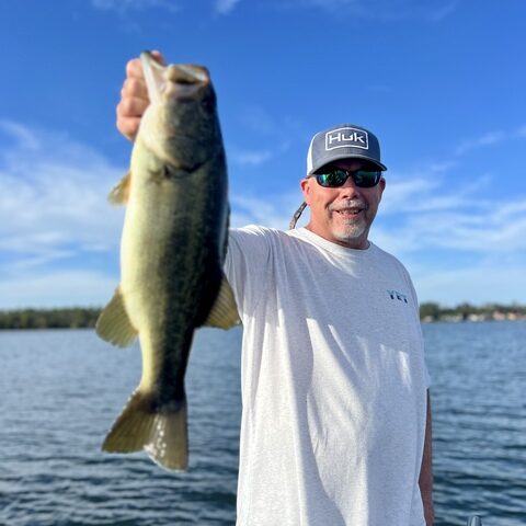 Bass fishing in Lake Seminole