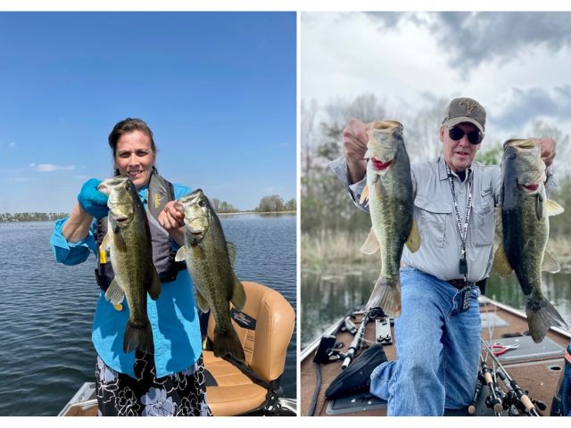Bass fishing in Lake Seminole