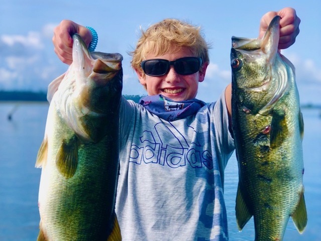 Bass fishing on Lake Seminole