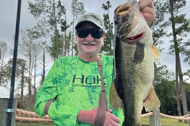 Bass fishing on Lake Seminole