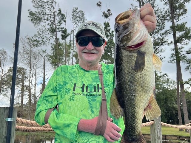 Bass fishing on Lake Seminole