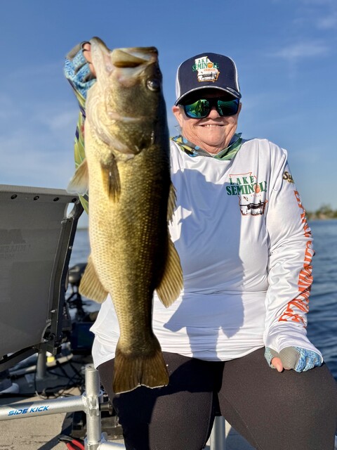 Bass fishing in Lake Seminole