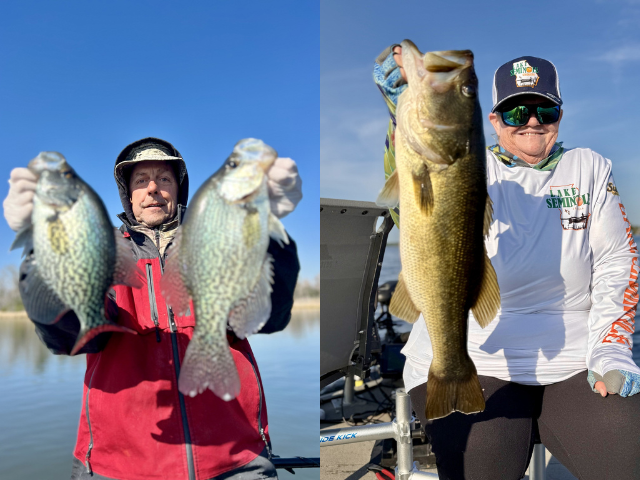 Bass fishing in Lake Seminole